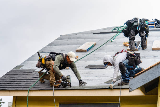 Professional Emergency Roof Repair technician working in Nellis, WV